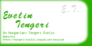 evelin tengeri business card